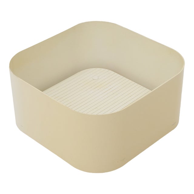 Crescendo Planter in White Abs by Isao Hosoe for Bilumen, 1970s For Sale