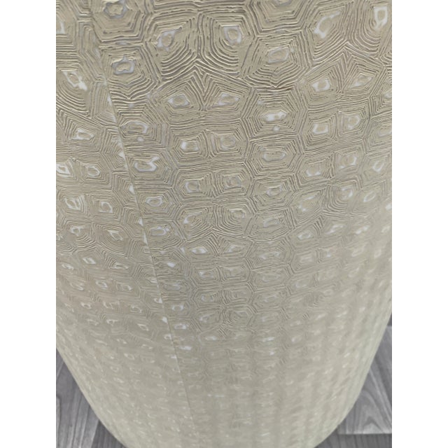 Early 21st Century Made Goods Jordan Side Table in Cream Faux Turtle For Sale - Image 5 of 10