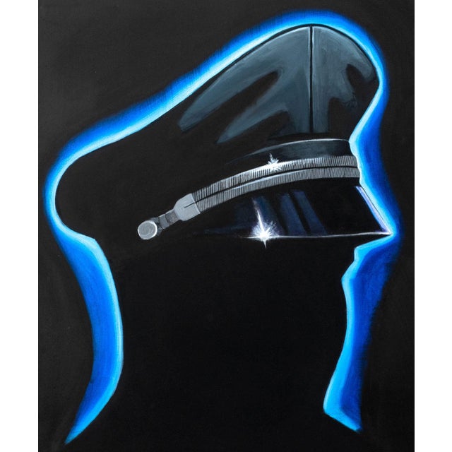 Aisling Hamrogue (American, XX-XXI), "Night Caller", Oil on Canvas, 2021, signed, titled, and dated verso, unframed. 40" H...
