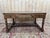 Louis XIII Style Flat Desk in Walnut and Leather For Sale - Image 9 of 9