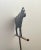 1970s Antique Painted Copper Cow Weathervane Sculpture Painted Black, 9” X 16” For Sale - Image 5 of 11
