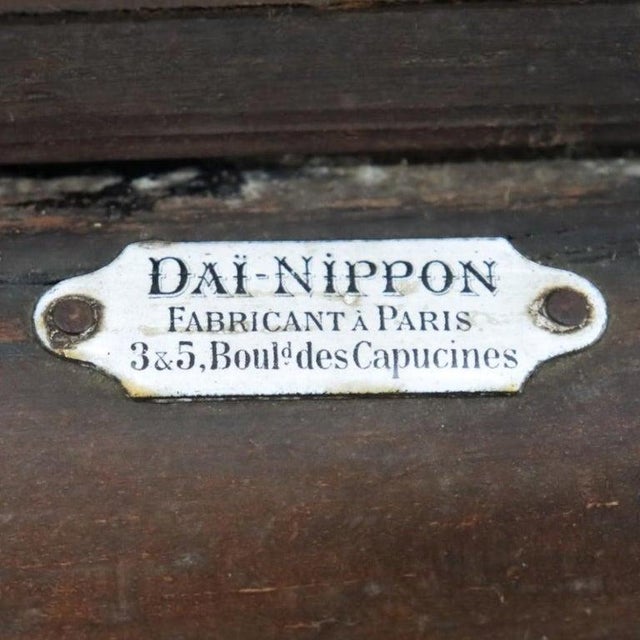 Antique Japanese Dai-Nippon Carved Mahogany & Bone Vitrine With Mahogany C1890 For Sale - Image 18 of 18