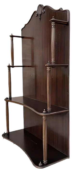 French Walnut Shelf, 1970s