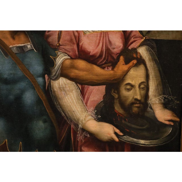 Bernardino Campi, Salome with the Head of Battista Campi, 1580, Oil on Canvas For Sale - Image 6 of 15