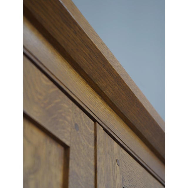 Stickley Mission Oak Corner Cupboard Cabinet For Sale - Image 10 of 15