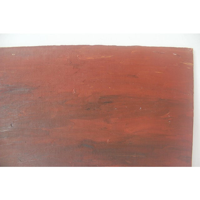 Vintage Oil Painting, Colorful Still Life With Fruit and Jug Pitcher Grapes, Unsigned For Sale - Image 4 of 10