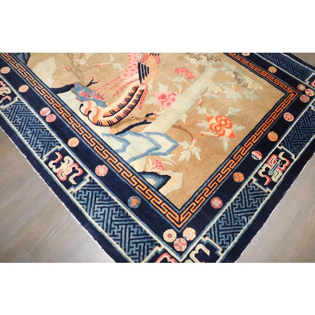 an early 20th century Chinese Batou Pictorial intermediate size rug Details rug no. j4662 size 5' 6" x 7' 11" (168 x 241 cm)