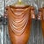 Vintage Boho Glazed Ceramic Swag Lamps - a Pair For Sale - Image 14 of 14