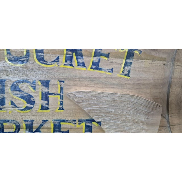 Nantucket Fish Market Trade Sign For Sale - Image 9 of 12