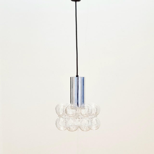 Mid-Century Modern Mid-Century Bubble Glass Ceiling Light/Pendant by Helena Tynell for Limburg, Germany, 1960s For Sale - Image 3 of 10