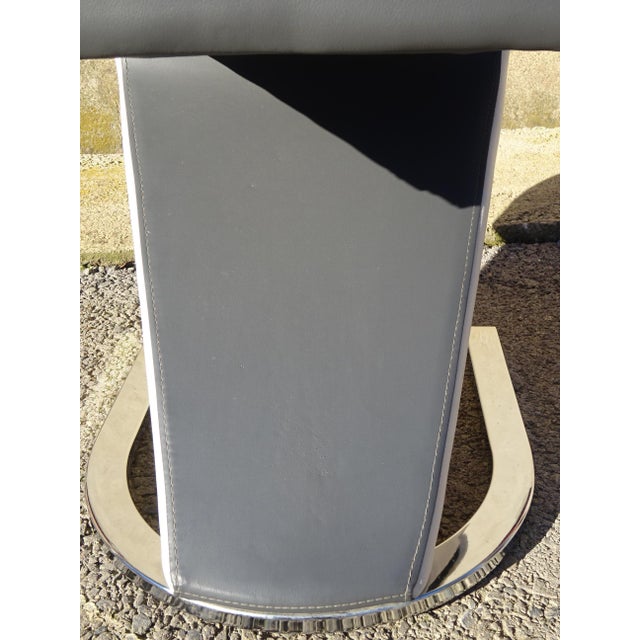 Zig Zag Chairs with Chrome Base, 2000s, Set of 3 For Sale - Image 9 of 18