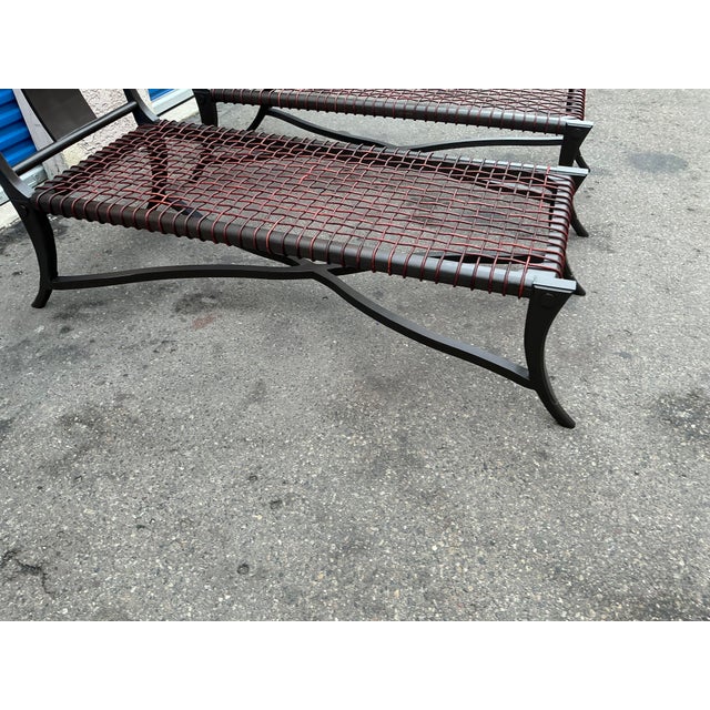 Modern Mid Century Klismos Style Chaise Lounges - A Pair For Sale - Image 12 of 12