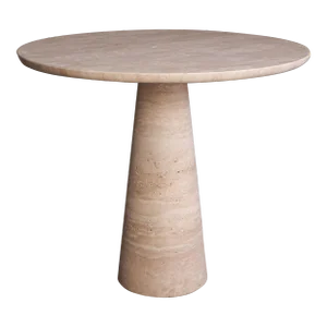 Essence Travertine Round Dining Table
