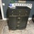 Beautiful vintage French dresser professionally refinished in a rich matte black with luxurious gold accents. This one-of-...