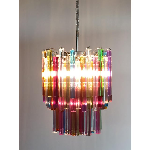 Mid-Century Modern Vintage Murano Chandelier, 1990s For Sale - Image 3 of 18