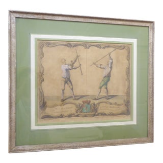 18th Century English Print For Sale