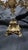 Rococo Vintage French Crystal & Gilt Bronze Five-Tier Bonbonniere Stand Rococo Dessert Server Crystal Centerpiece For Sale - Image 3 of 6