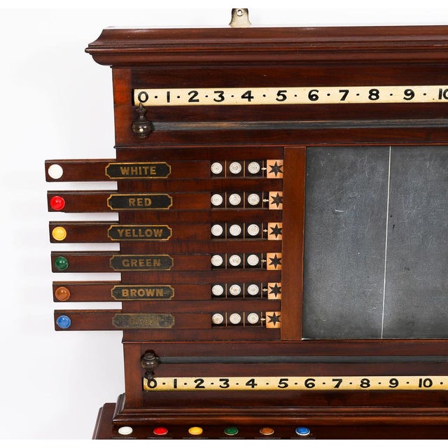 Antique Victorian Billiard Snooker and Life Pool Scoreboard, 1800s For Sale - Image 4 of 18