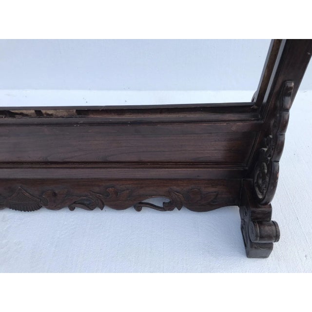 Brown Large Antique Mid 19th Century Wood Stand for a Screen or Painting For Sale - Image 8 of 13