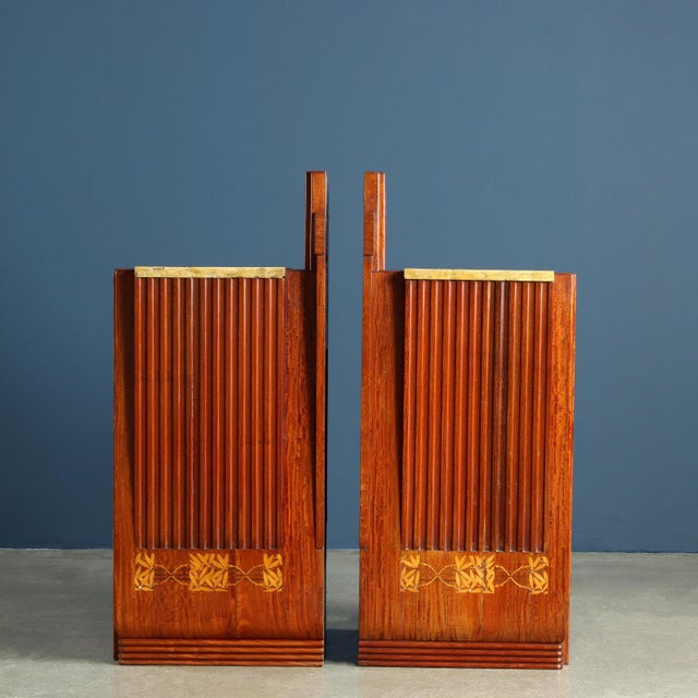 Nightstands attributed to Carlo Zen, 1902, Set of 2 For Sale - Image 4 of 11
