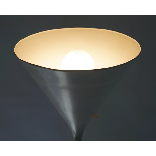 Metal Walter Von Nessen Torchiere Floor Lamp For Sale - Image 7 of 13