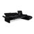 Elena Corner Sofa in Black Leather from Koinor For Sale - Image 6 of 18