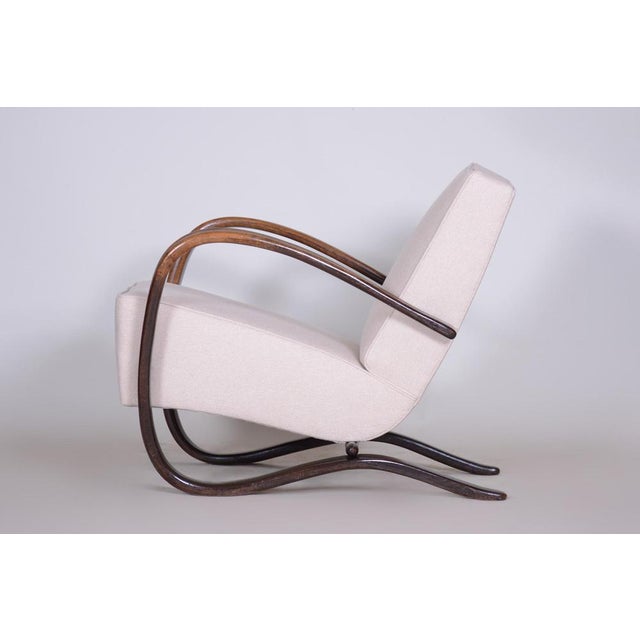 Art Deco Beech H-269 Armchair from Jindrich Halabala, Czechoslovakia, 1930s For Sale - Image 10 of 13