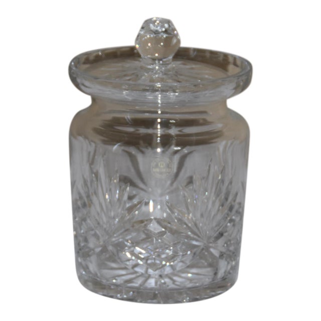 Rogaska Crystal Lidded Biscuit Barrel / Cookie Jar / Trinket Jar For Sale
