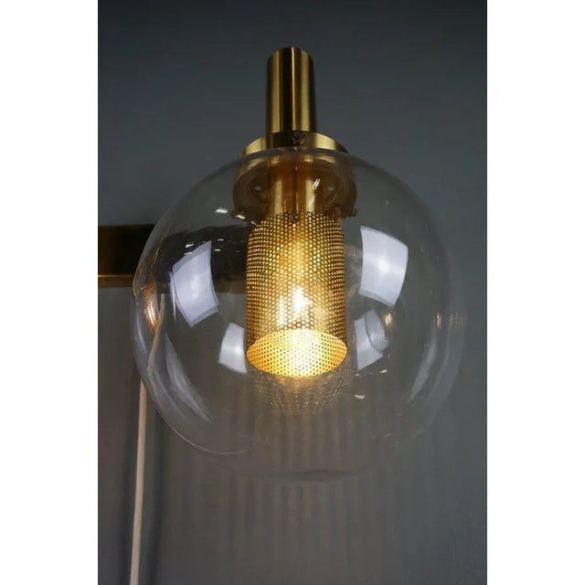 Swedish Brass Wall Lamp by Hans Agne Jakobsson, 1960s For Sale - Image 6 of 9