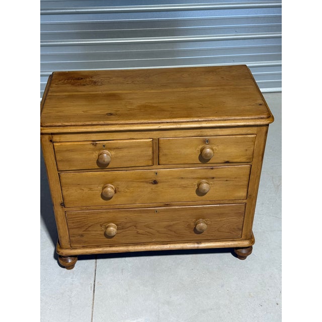 Antique Pine Two Over Two Drawers - Chest of Drawers From England For Sale - Image 4 of 18