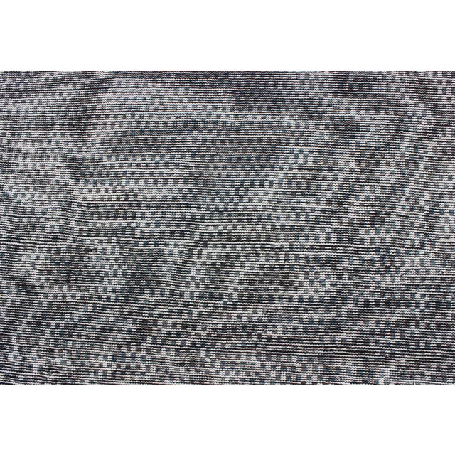 Charcoal Modern Design All-Over Rug by Keivan Woven Arts For Sale - Image 8 of 13