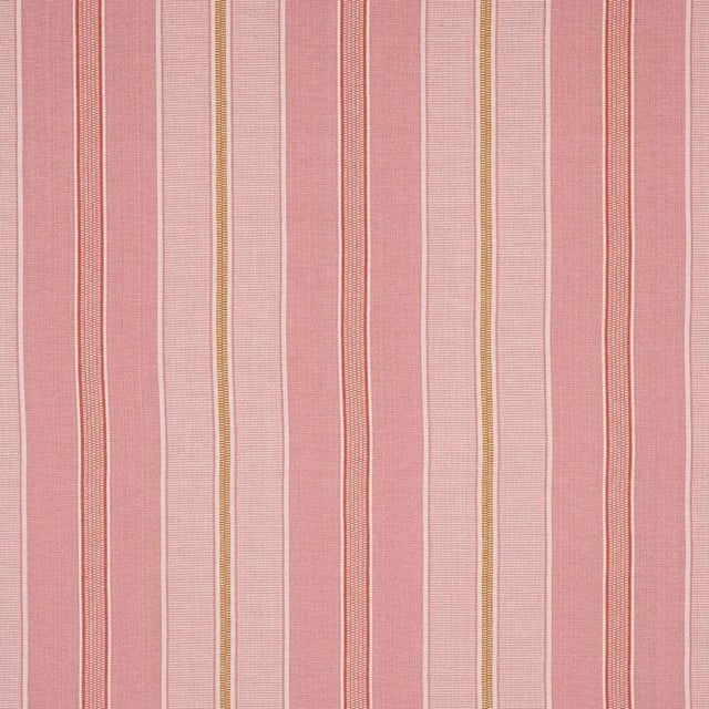 Schumacher Sample - Schumacher X A Rum Fellow Scoop Stripe Fabric in Sundae For Sale - Image 4 of 4