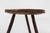 Mid-Century Modern Brutalist French Oak Tripot Stool, 1850 For Sale - Image 3 of 12