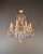 Vintage Venetian Rococo Style Crystal Chandelier Cobalt Blue and Clear Crystals For Sale - Image 4 of 12