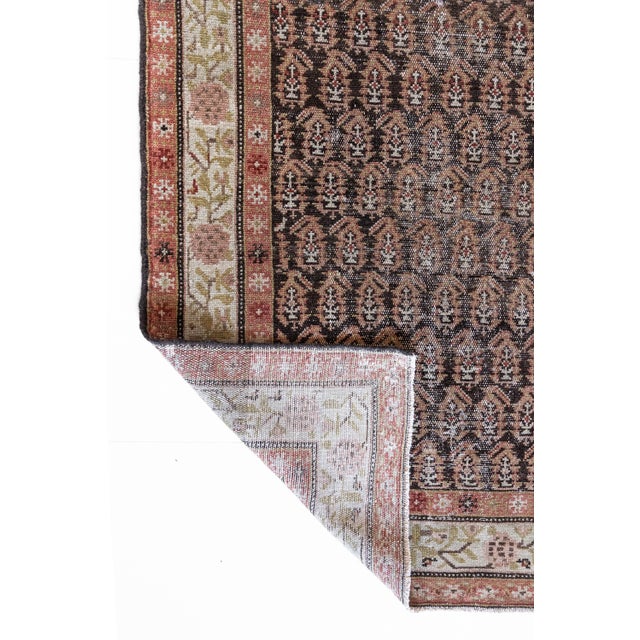 1930s Hand Knotted Runner Rug For Sale - Image 10 of 11
