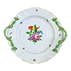 Vintage Herend Floral & Vine Serving Plate