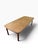 Wood Vintage Faux Bamboo Fruitwood Cocktail Table With Geometric Veneer Top For Sale - Image 7 of 11