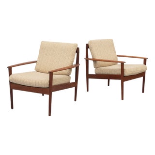 PJ56 Armchair by Grete Jalk for Poul Jeppesen 1960s For Sale