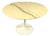 Round Marble Dining Table with Tulip Foot, 1960s For Sale