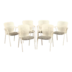 Herman Miller Mid Century Modern Style Set of Six 'Keyn' Dining Chairs