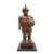 Late 20th Century After Fernando Botero Bronze-Patina Classical Warrior Sculpture on Marble Base For Sale