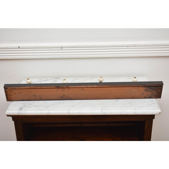 Late 19th Century Ebonised Brass and Ceramic Coat Hooks, 1880 For Sale - Image 5 of 13