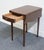 Vintage Antique Solid Mahogany Traditional Hepplewhite Style 26" Drop Leaf Accent End Table For Sale - Image 11 of 15