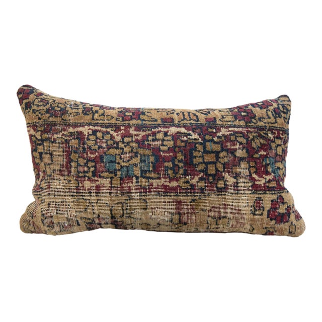 Vintage Rug Fragment Pillow For Sale