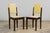 1930s 1930s French Art Deco Oak Dining Chairs in Light Yellow Velvet – Set of 8 For Sale - Image 5 of 18