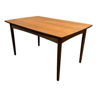 Danish Modern Teak Extendable Dining Table, 1960's For Sale