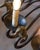Black Mid 20th-Century French Wrought Iron Chandelier with Horse-Head Details For Sale - Image 8 of 11