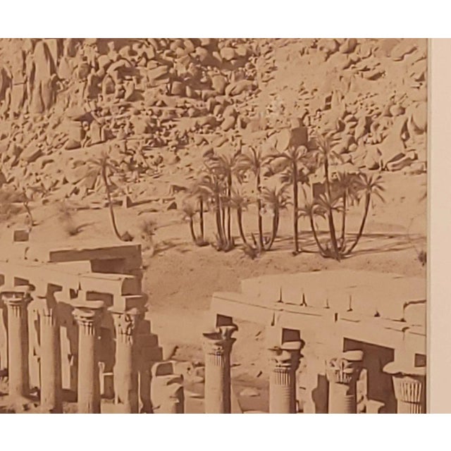 Antique Photograph of Egyptian Colonnade, Circa 1860 For Sale - Image 4 of 6