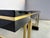1970s Vintage Lacquer and Brass Dining Table, 1970s For Sale - Image 5 of 12