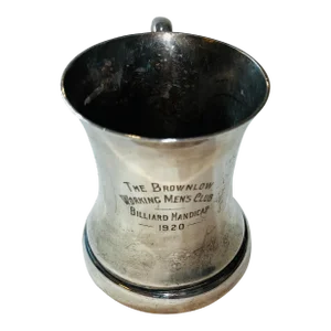 1920 The Brownlow Working Men’s Club Billiard Handicap Silverplate Trophy